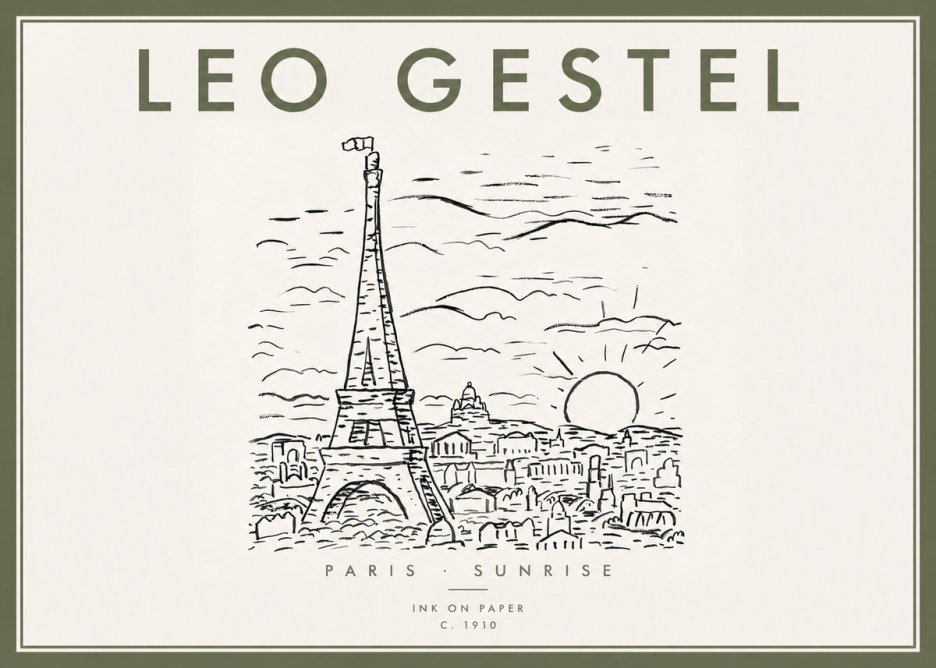 Leo Gestel Paris Sunrise No5 - Plakát