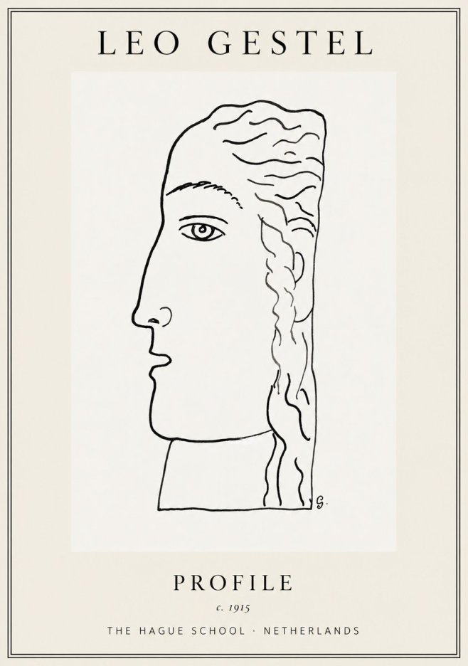 Leo Gestel Profile No1 - Plakát