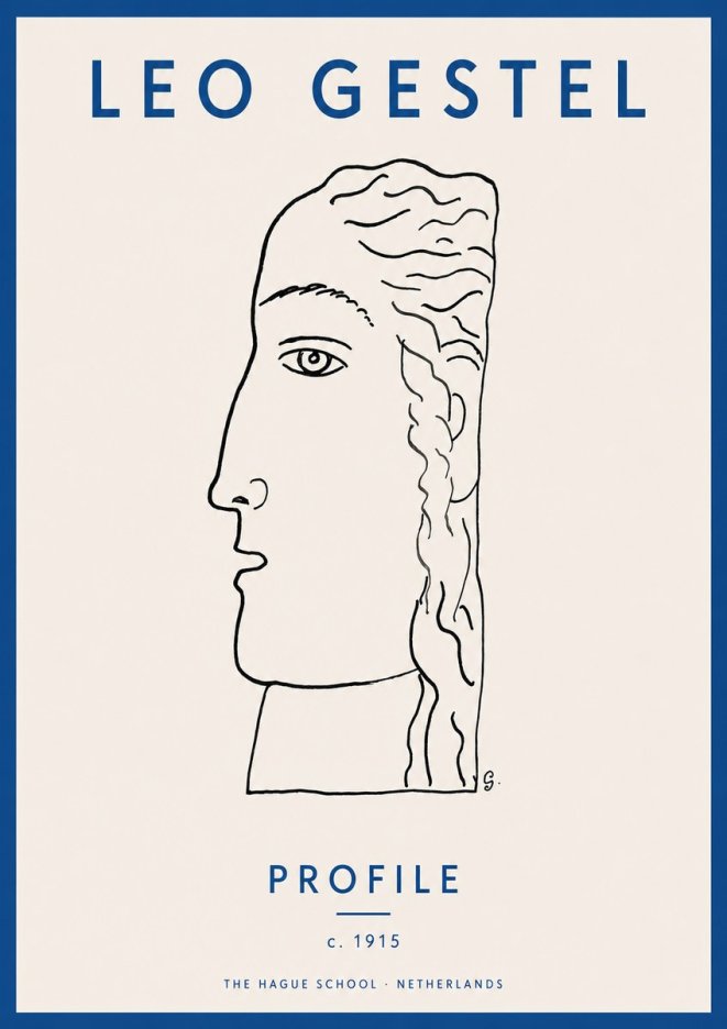 Leo Gestel Profile No2 - Plakát