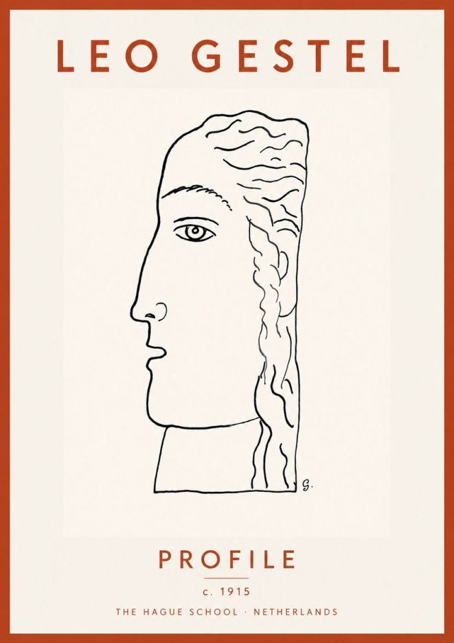Leo Gestel Profile No4 - Plakát