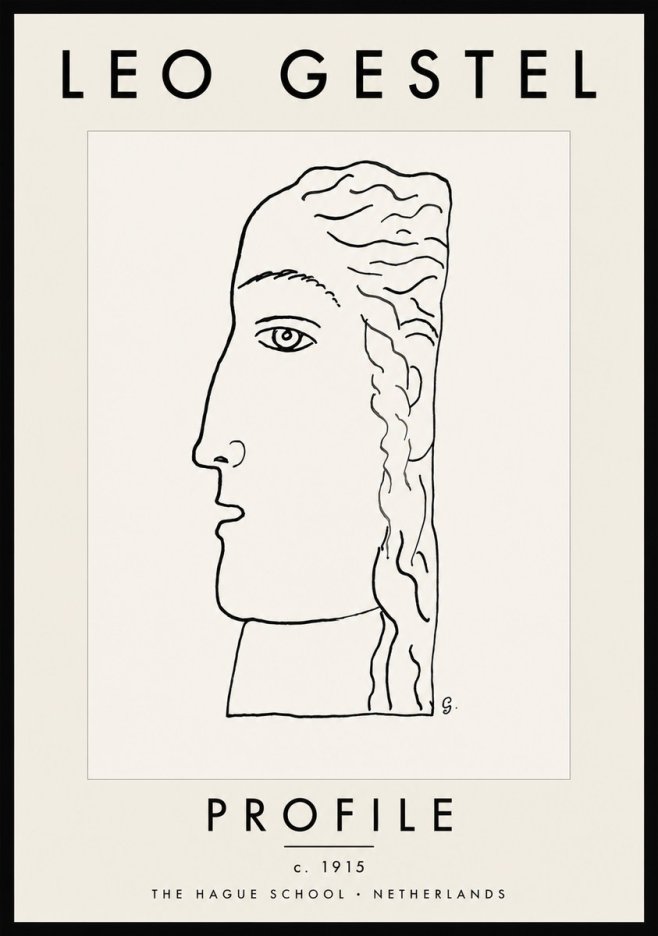 Leo Gestel Profile No5 - Plakát