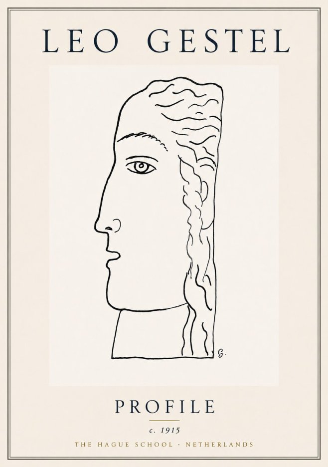 Leo Gestel Profile No6 - Plakát