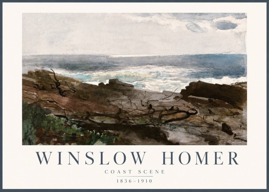 Winslow Homer Coast Scene No4 - Plakát