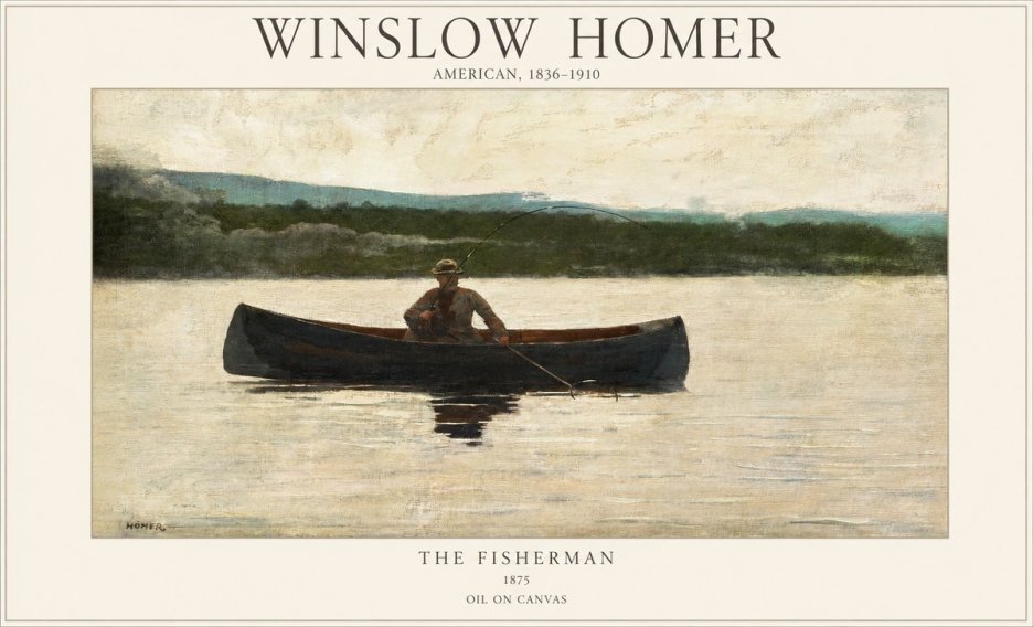 Winslow Homer The Fisherman No1 - Plakát