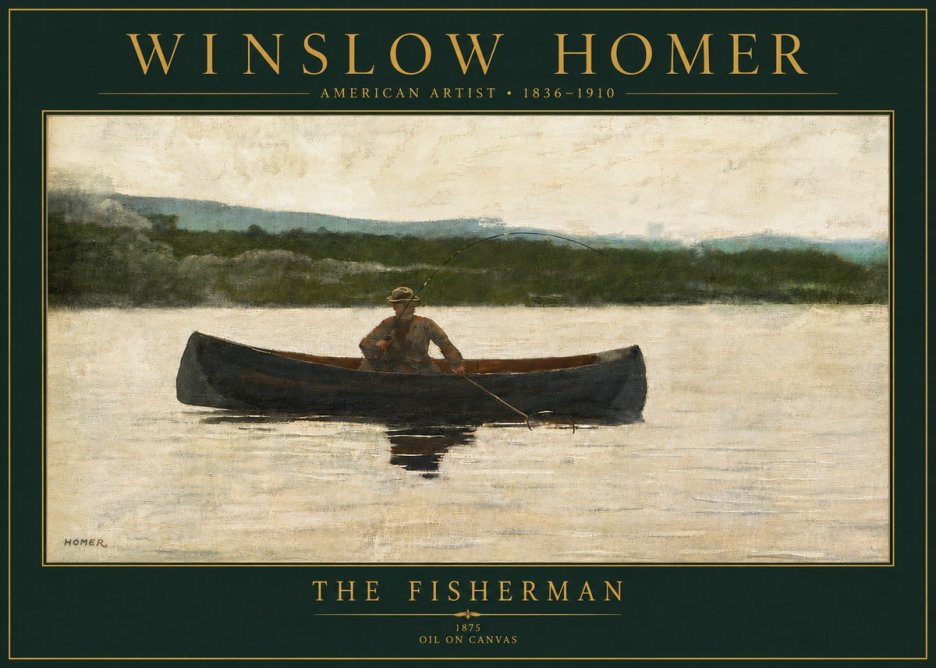 Winslow Homer The Fisherman No5 - Plakát