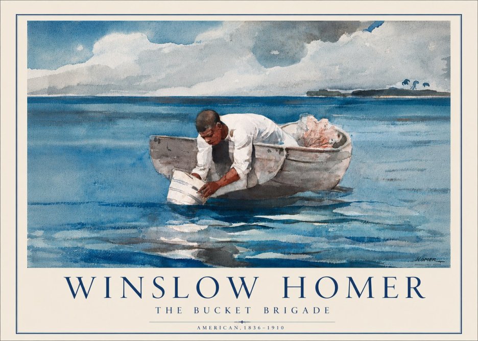 Winslow Homer The Bucket Brigade No5 - Plakát