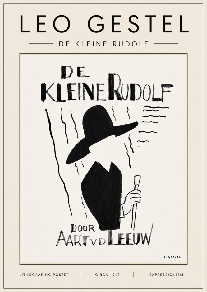 Leo Gestel De Kleine Rudolf No6 - Plakát
