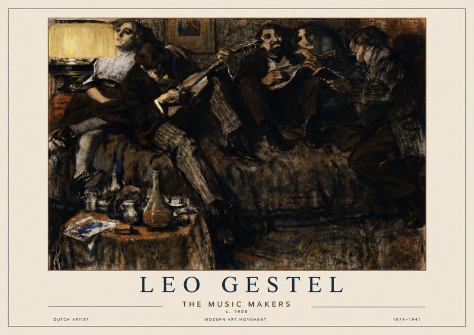 Leo Gestel The Music Makers No3 - Plakát