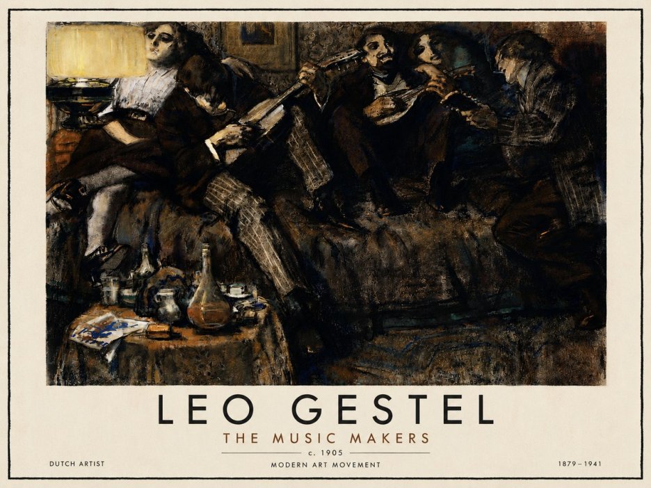 Leo Gestel The Music Makers No5 - Plakát