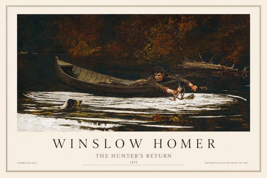 Winslow Homer The Hunter's Return No1 - Plakát