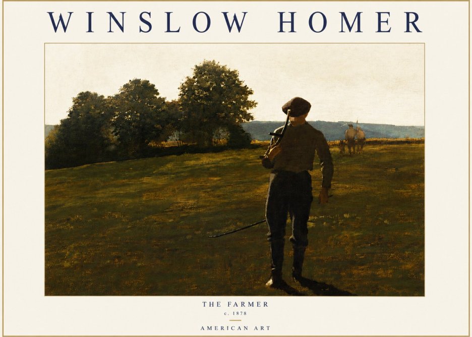 Winslow Homer The Farmer No4 - Plakát
