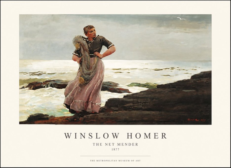 Winslow Homer Coastal Figure No2 - Plakát