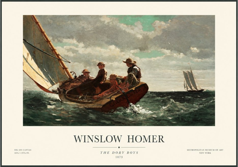 Winslow Homer The Dory Boys No1 - Plakát