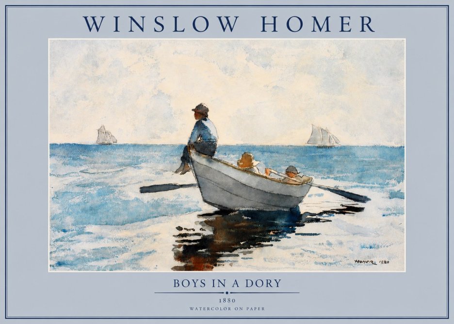 Winslow Homer Boys in a Dory I No2 - Plakát