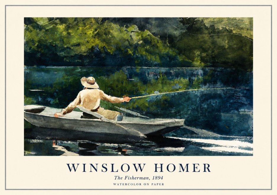 Winslow Homer The Fisherman, 1894 No1 - Plakát