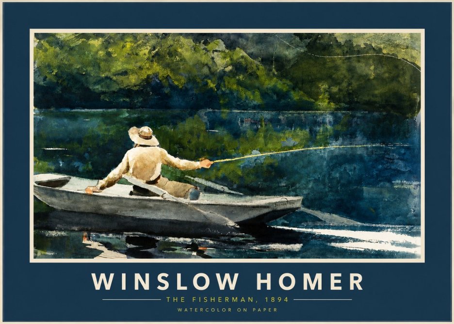 Winslow Homer The Fisherman, 1894 No2 - Plakát