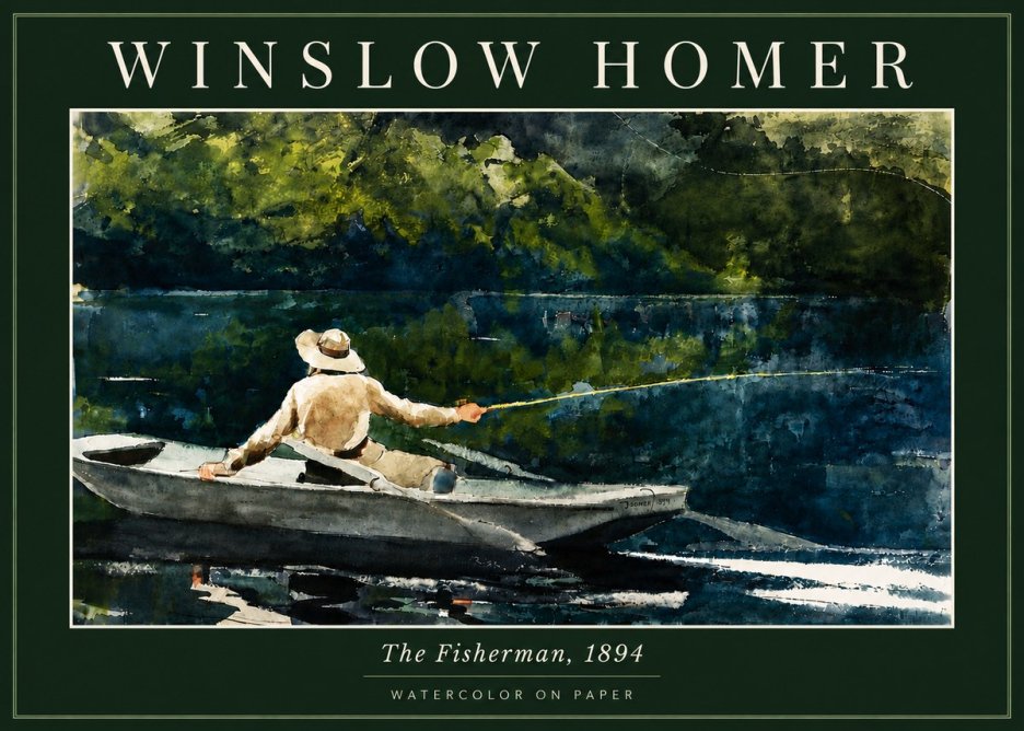 Winslow Homer The Fisherman, 1894 No5 - Plakát