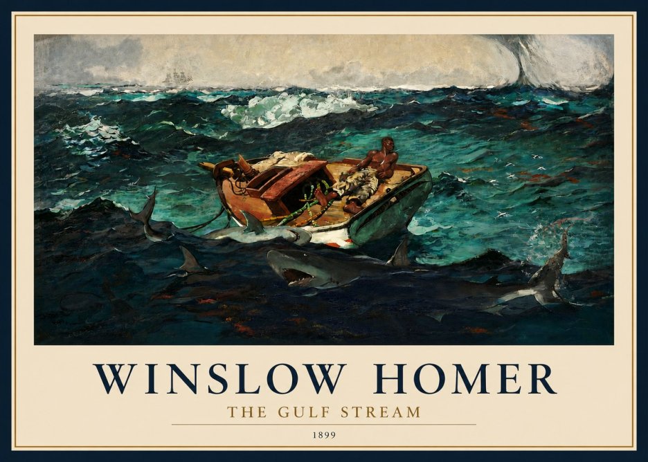 Winslow Homer The Gulf Stream No2 - Plakát