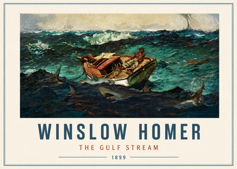 Winslow Homer The Gulf Stream No3 - Plakát
