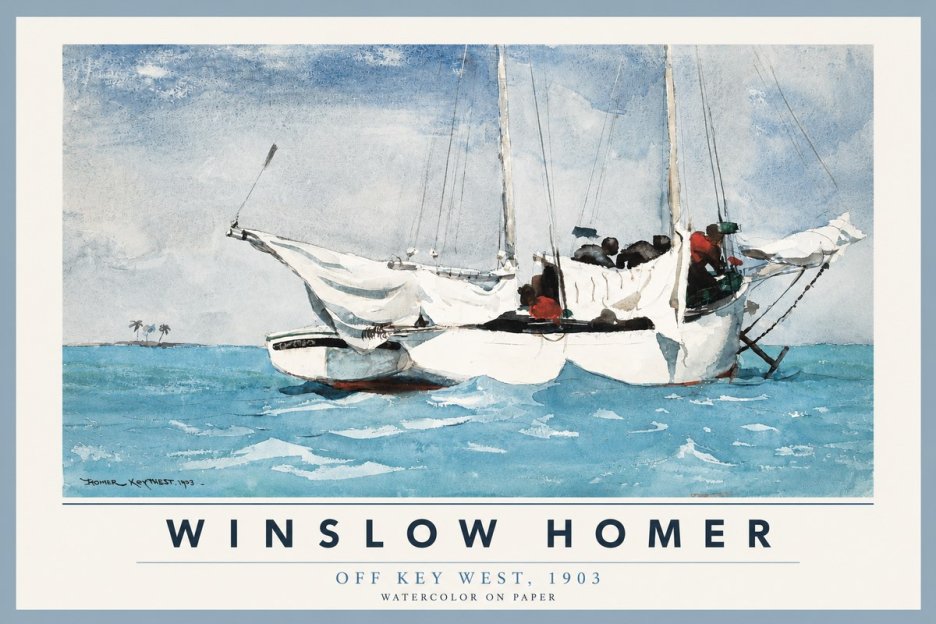 Winslow Homer Off Key West, 1903 No2 - Plakát