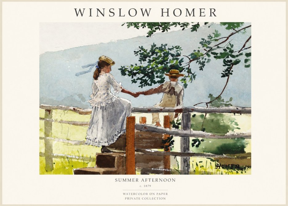 Winslow Homer Summer Afternoon No1 - Plakát