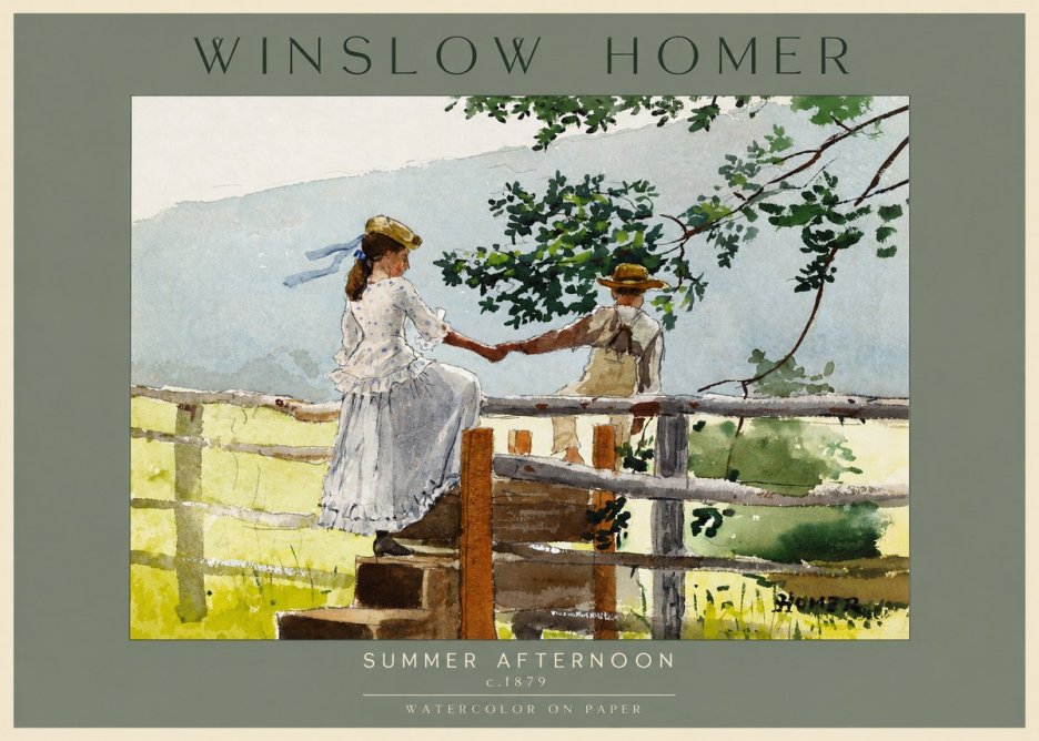 Winslow Homer Summer Afternoon No2 - Plakát