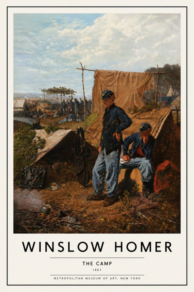 Winslow Homer The Camp No5 - Plakát