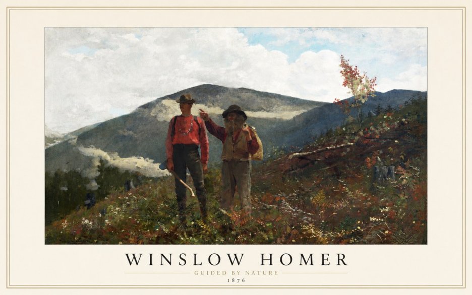Winslow Homer The Two Guides No1 - Plakát