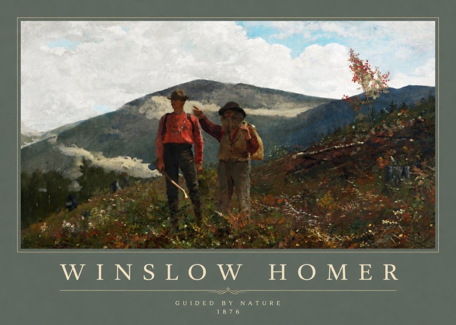 Winslow Homer The Two Guides No2 - Plakát