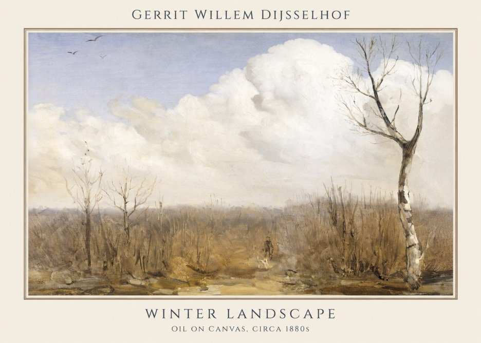 Gerrit Willem Dijsselhof Winter Landscape No1 - Plakát