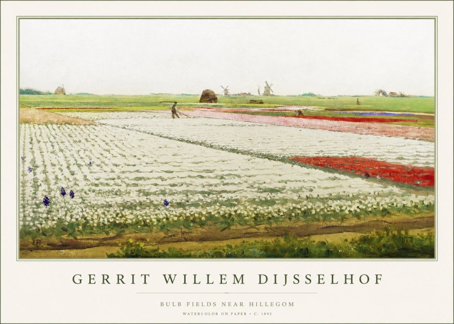 Gerrit Willem Dijsselhof Bulb Fields Near Hillegom No1 - Plakát