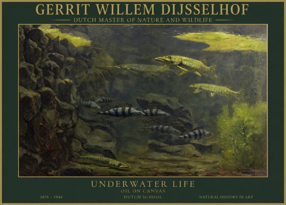 Gerrit Willem Dijsselhof Underwater Life No1 - Plakát
