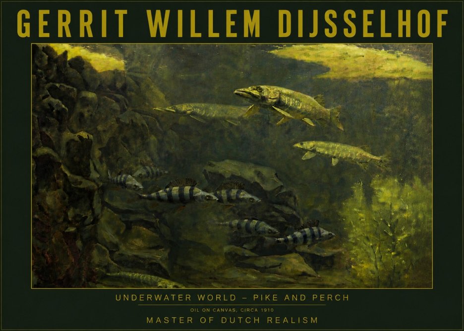 Gerrit Willem Dijsselhof Underwater Life No6 - Plakát