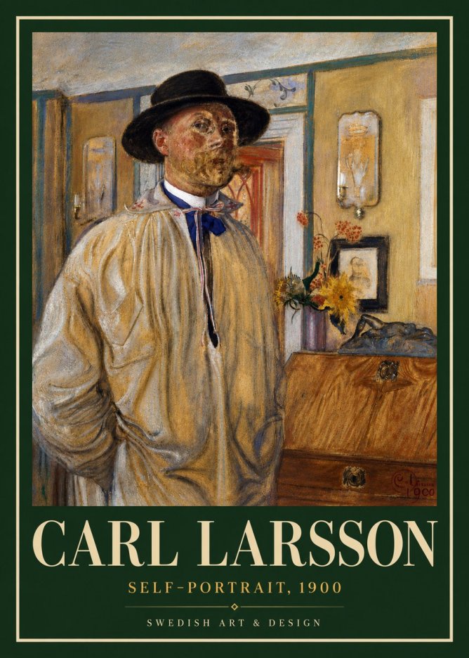 Carl Larsson Self-portrait No6 - Plakát