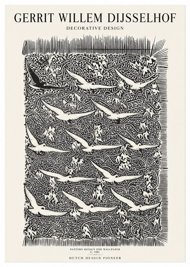Gerrit Willem Dijsselhof Decorative Design No1 - Plakát