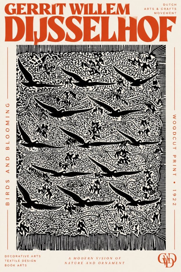 Gerrit Willem Dijsselhof Decorative Design No3 - Plakát