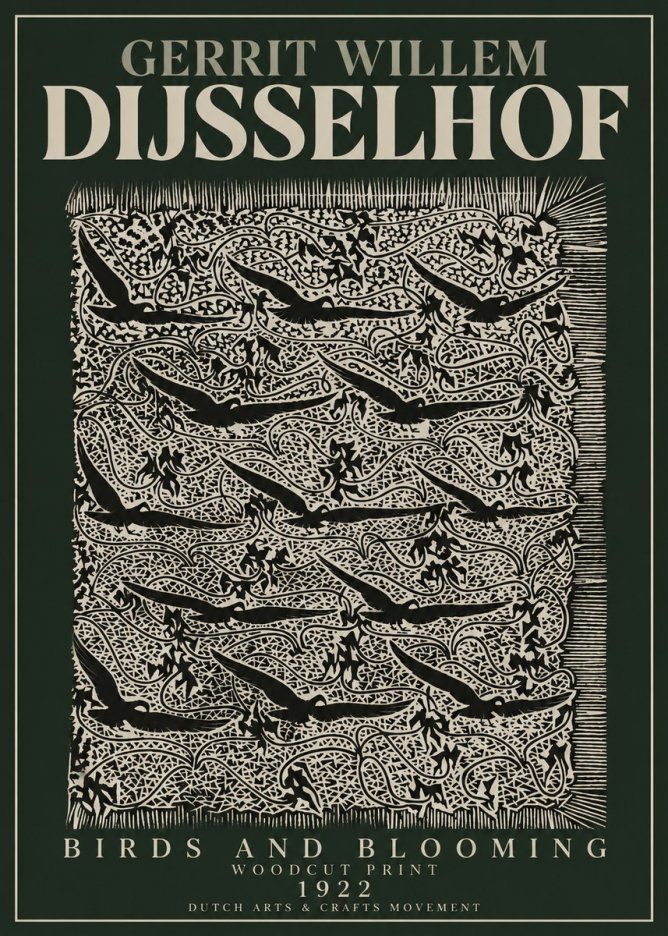 Gerrit Willem Dijsselhof Decorative Design No4 - Plakát