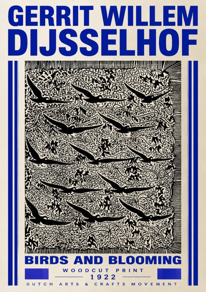 Gerrit Willem Dijsselhof Decorative Design No5 - Plakát
