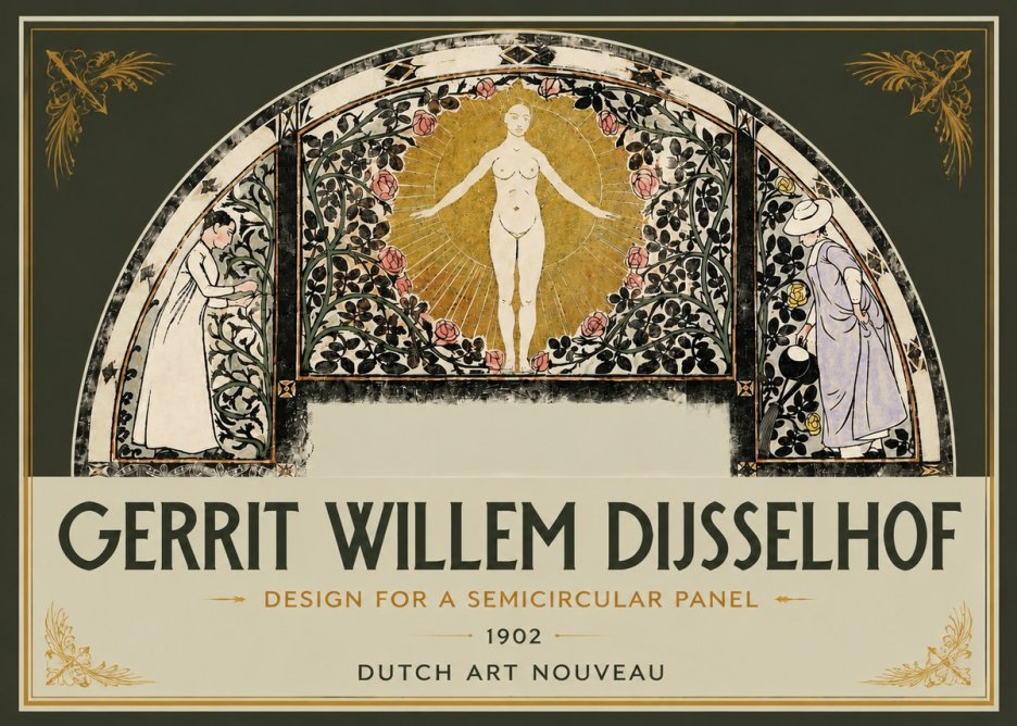 Gerrit Willem Dijsselhof Nature's Awakening No5 - Plakát
