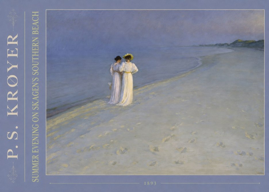 P.S. Krøyer Summer Evening on Skagen's Southern Beach No4 - Plakát