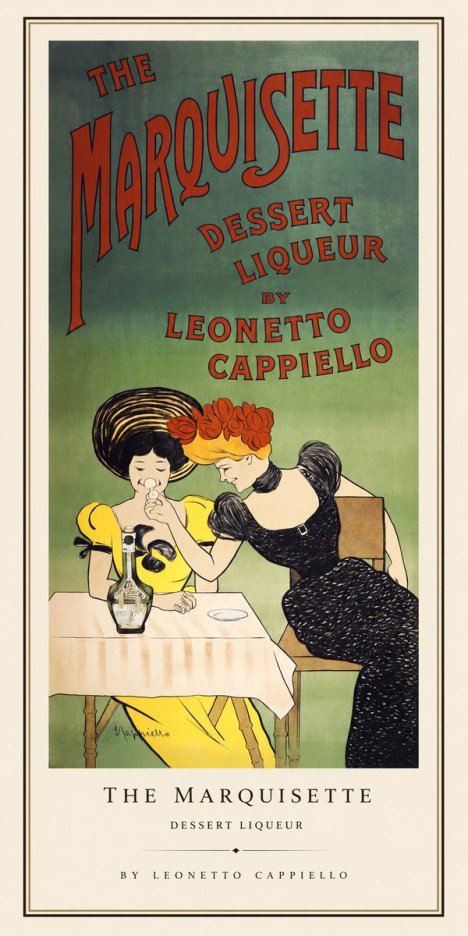 Leonetto Cappiello The Marquisette Dessert Liqueur No1 - Plakát