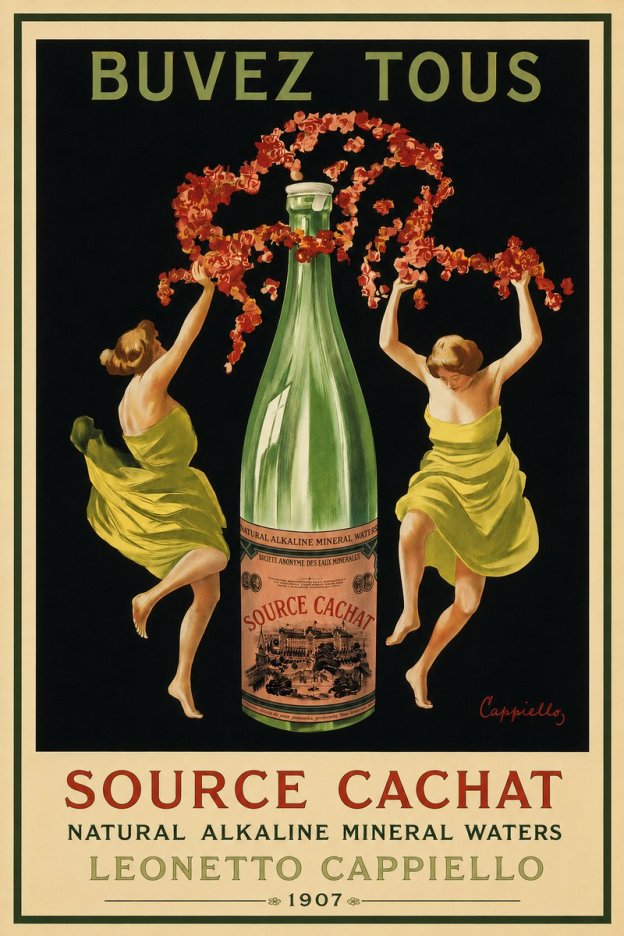 Leonetto Cappiello Source Cachat No3 - Plakát
