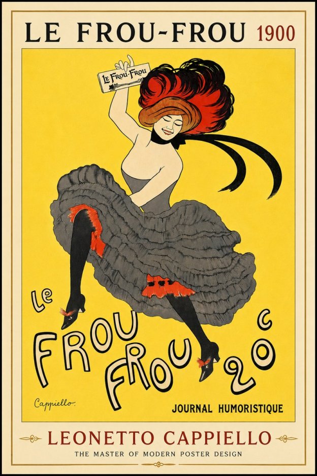 Leonetto Cappiello Le Frou-frou No4 - Plakát