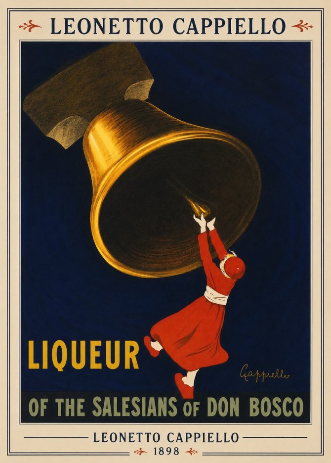 Leonetto Cappiello Liqueur of the Salesians of Don Bosco No3 - Plakát