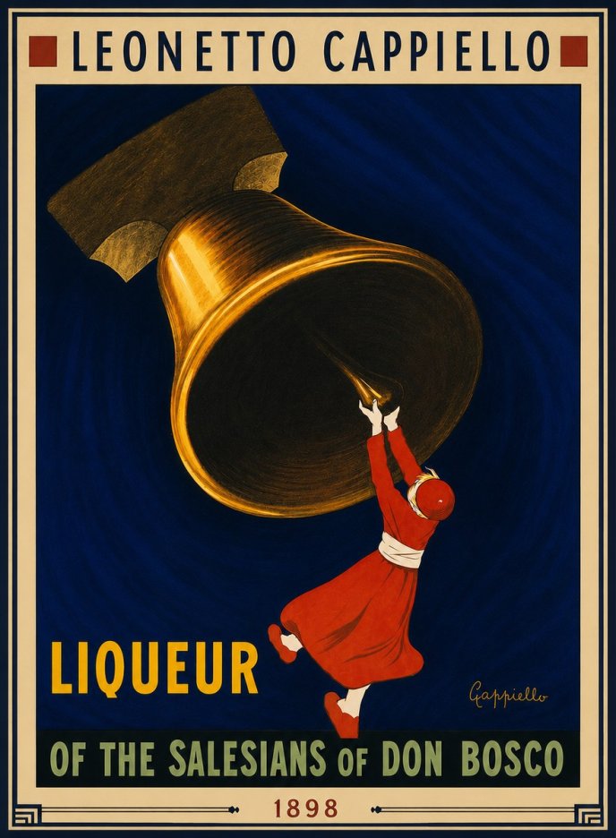 Leonetto Cappiello Liqueur of the Salesians of Don Bosco No4 - Plakát
