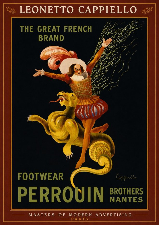 Leonetto Cappiello Footwear Perrouin No2 - Plakát