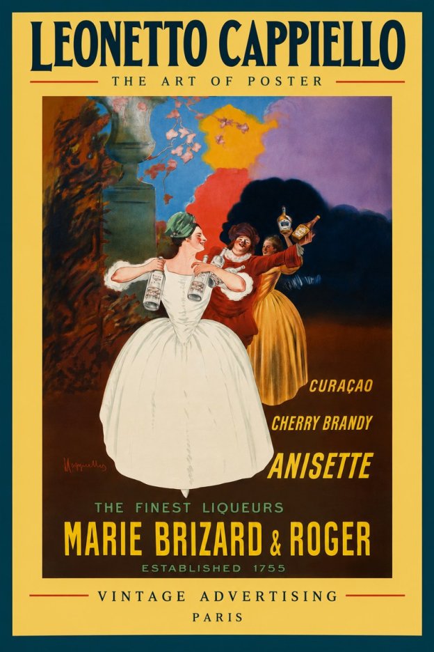 Leonetto Cappiello Marie Brizard & Roger - the Finest Liqueurs No3 - Plakát