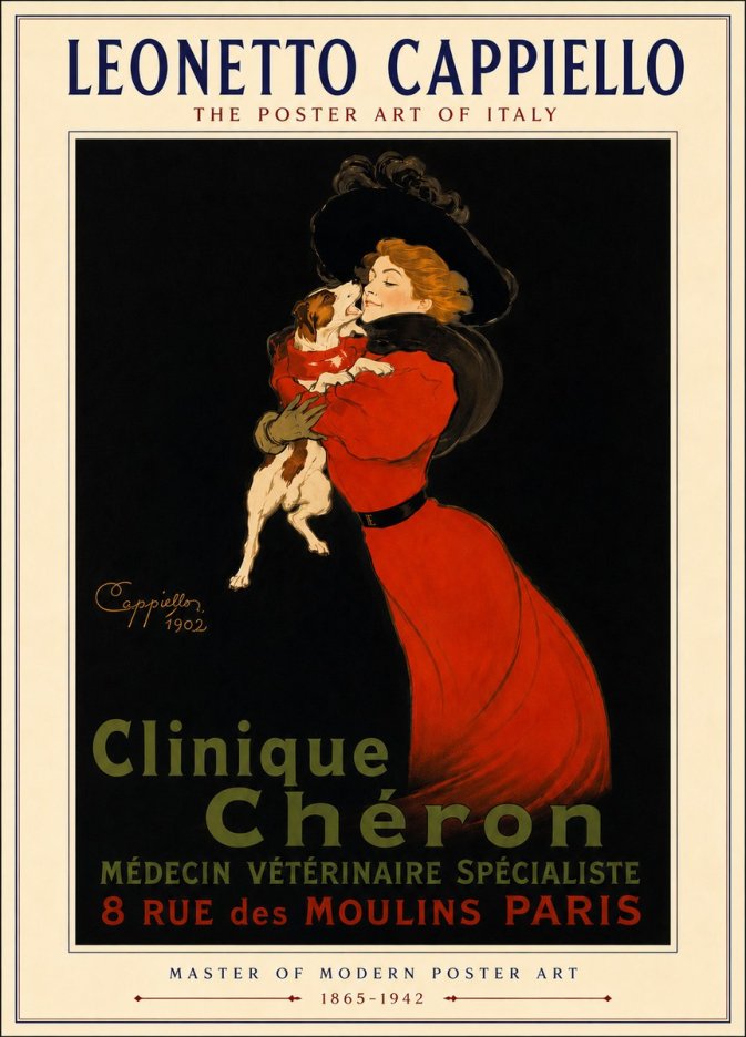 Leonetto Cappiello Clinique Chéron No5 - Plakát