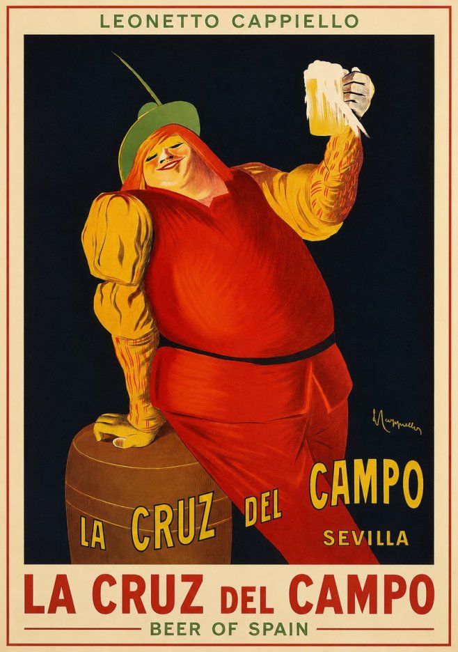 Leonetto Cappiello La Cruz Del Campo No2 - Plakát