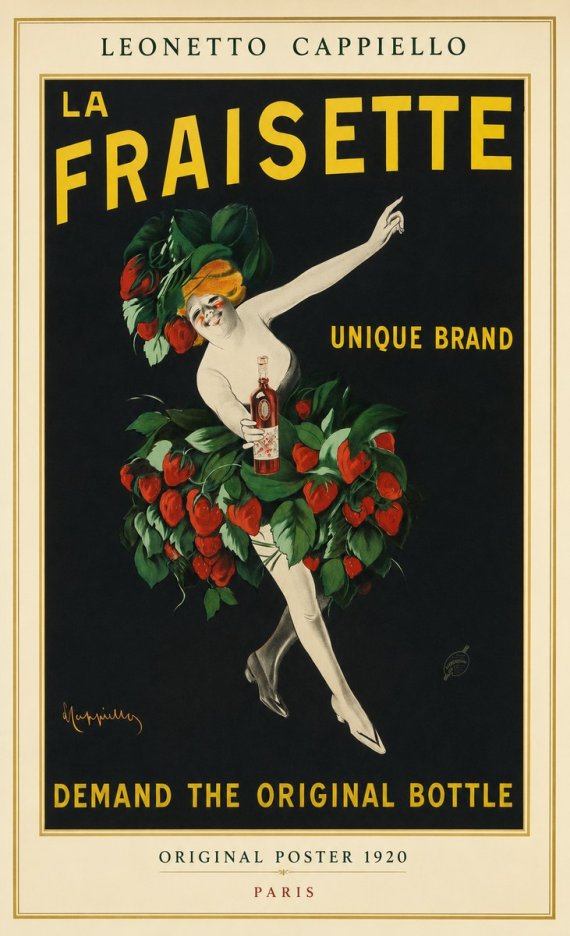 Leonetto Cappiello La Fraisette No1 - Plakát